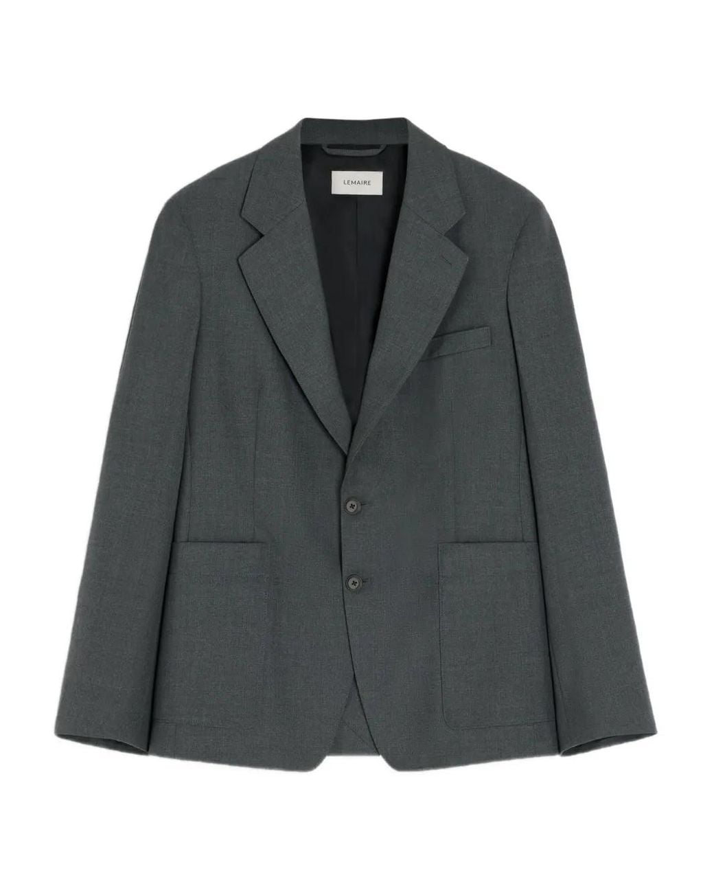 Lemaire Black Tailored Single Breasted Jacket for men