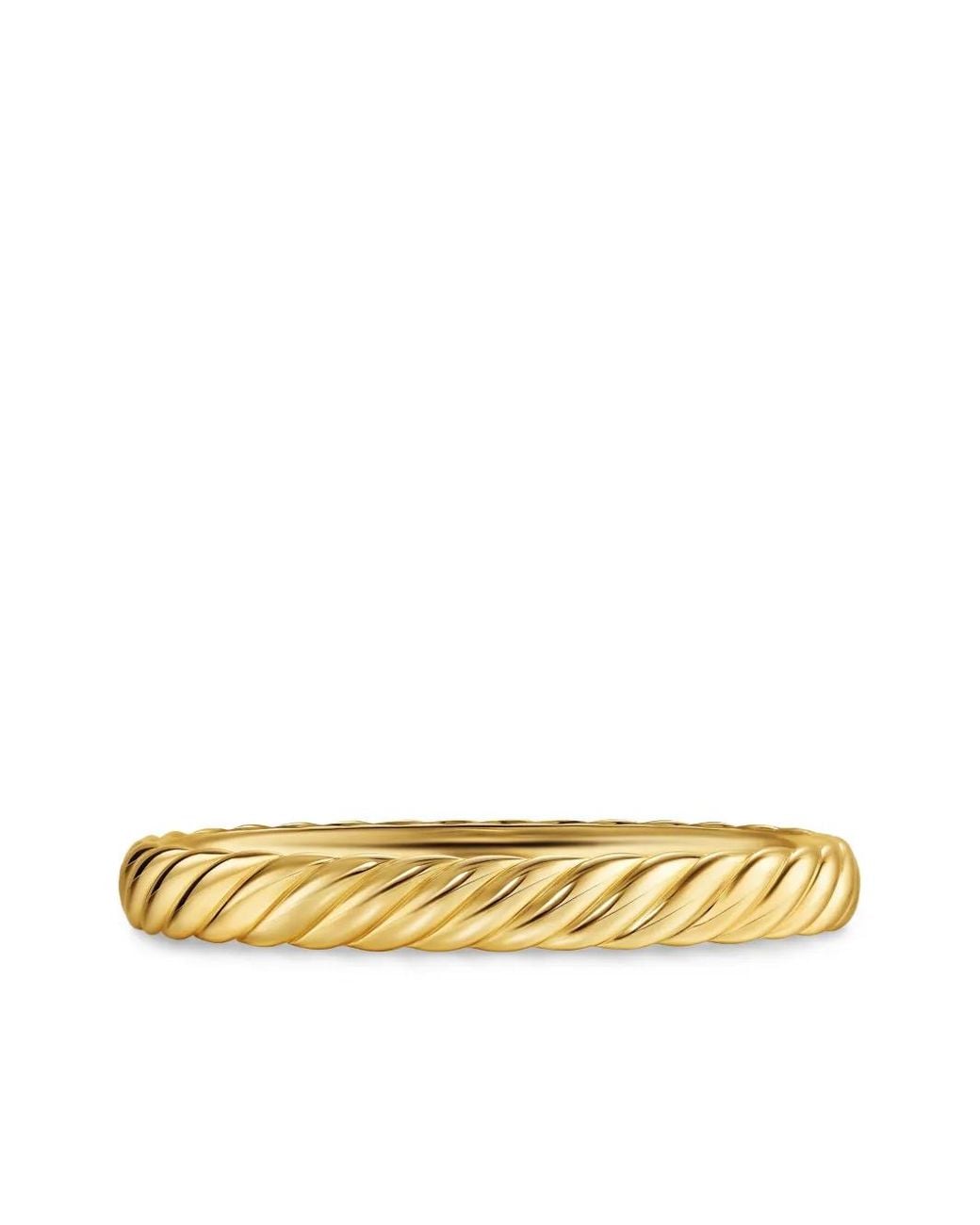 David Yurman Metallic 18K Cable Brangle Bracelet