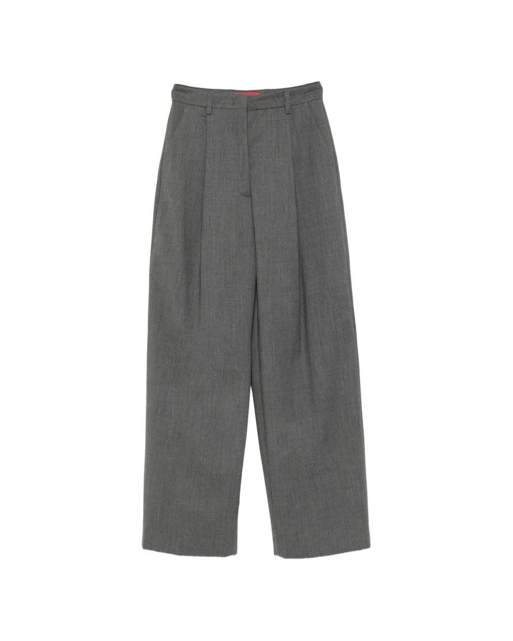 Thelatest Gray Pantalon Ample À Plis E-Axel