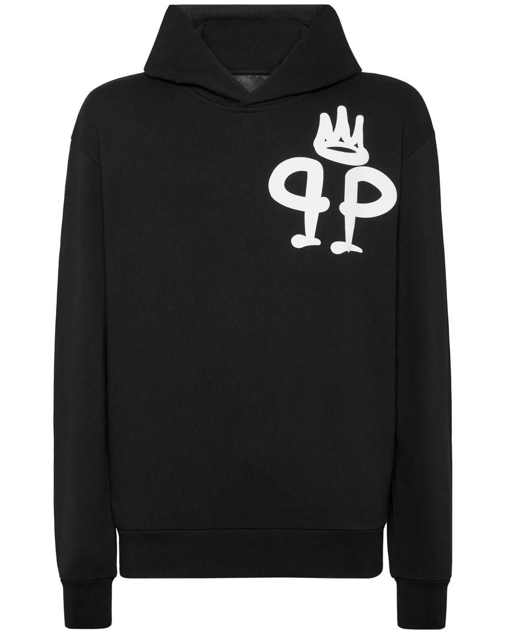 Philipp Plein Black King Hoodie for men