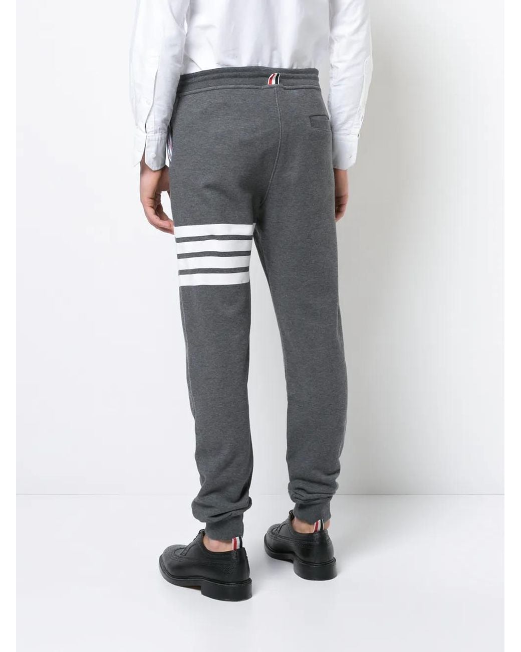Thom Browne Trainingsbroek Met 4 Strepen in het Gray voor heren