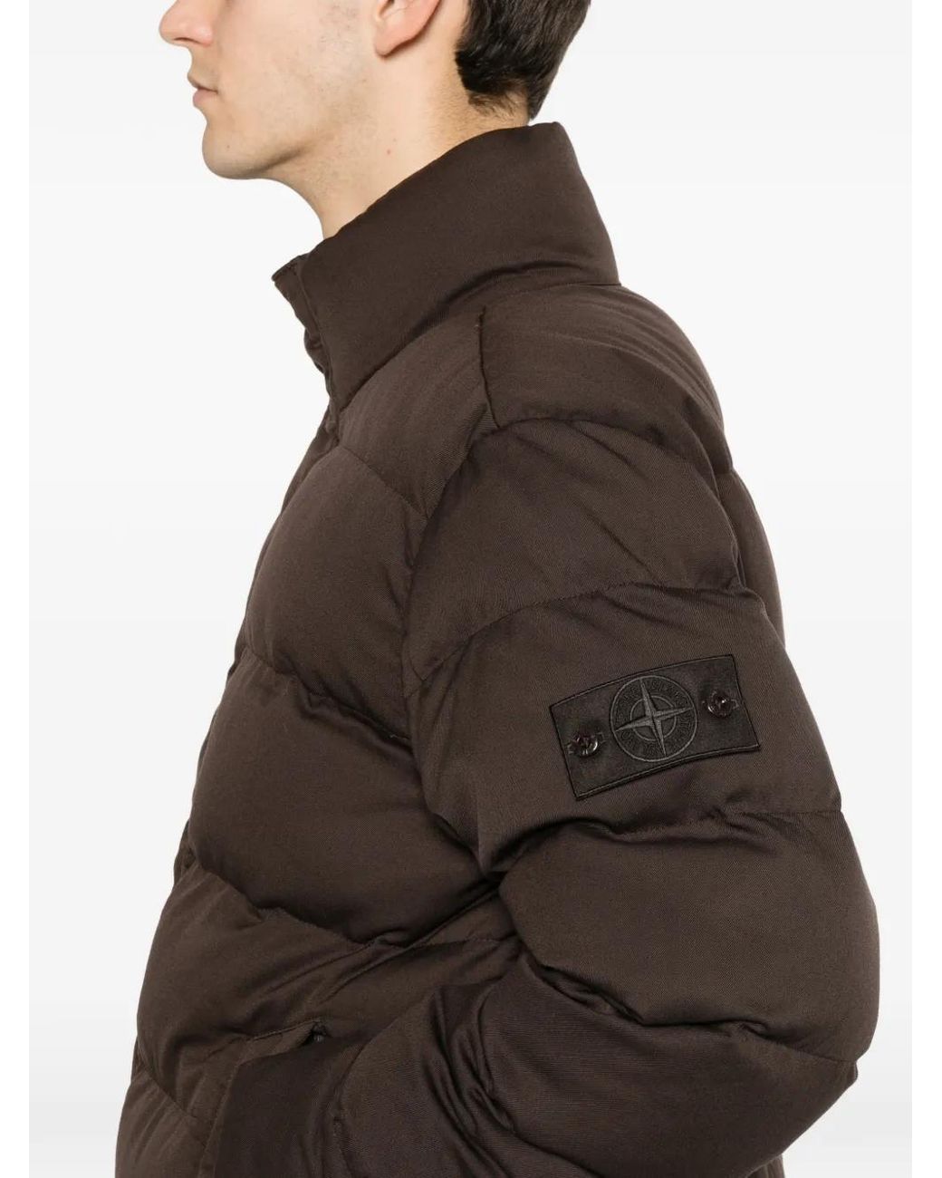 Down Jackets Stone Island pour homme en coloris Brown