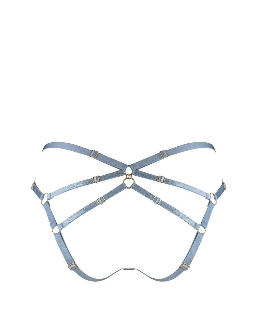 Bordelle White Pearl Open-Back Briefs
