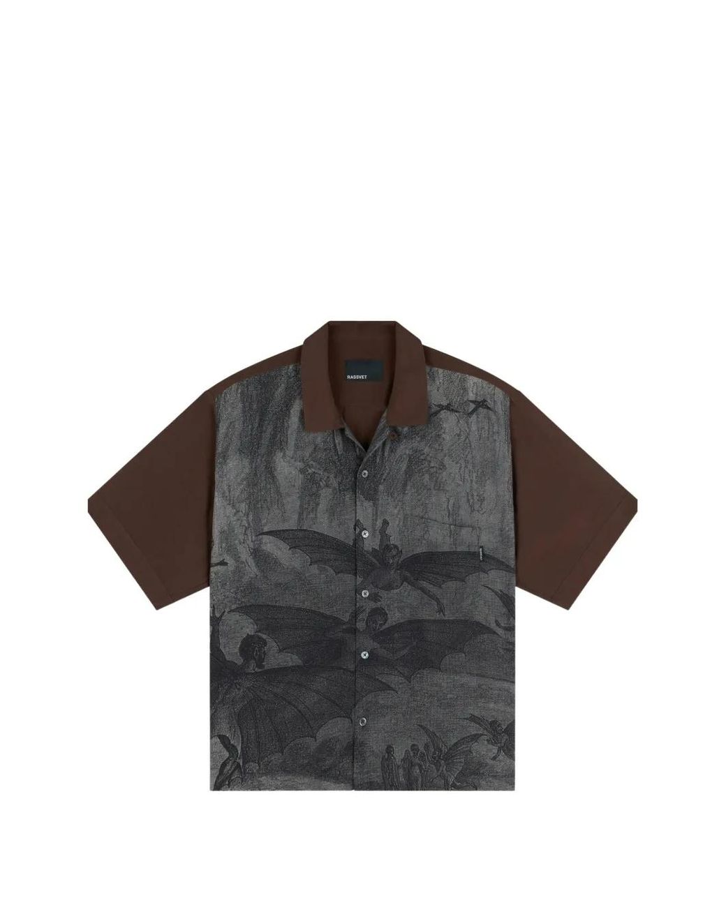Palace Black Gothic Graphic-Print Shirt for men