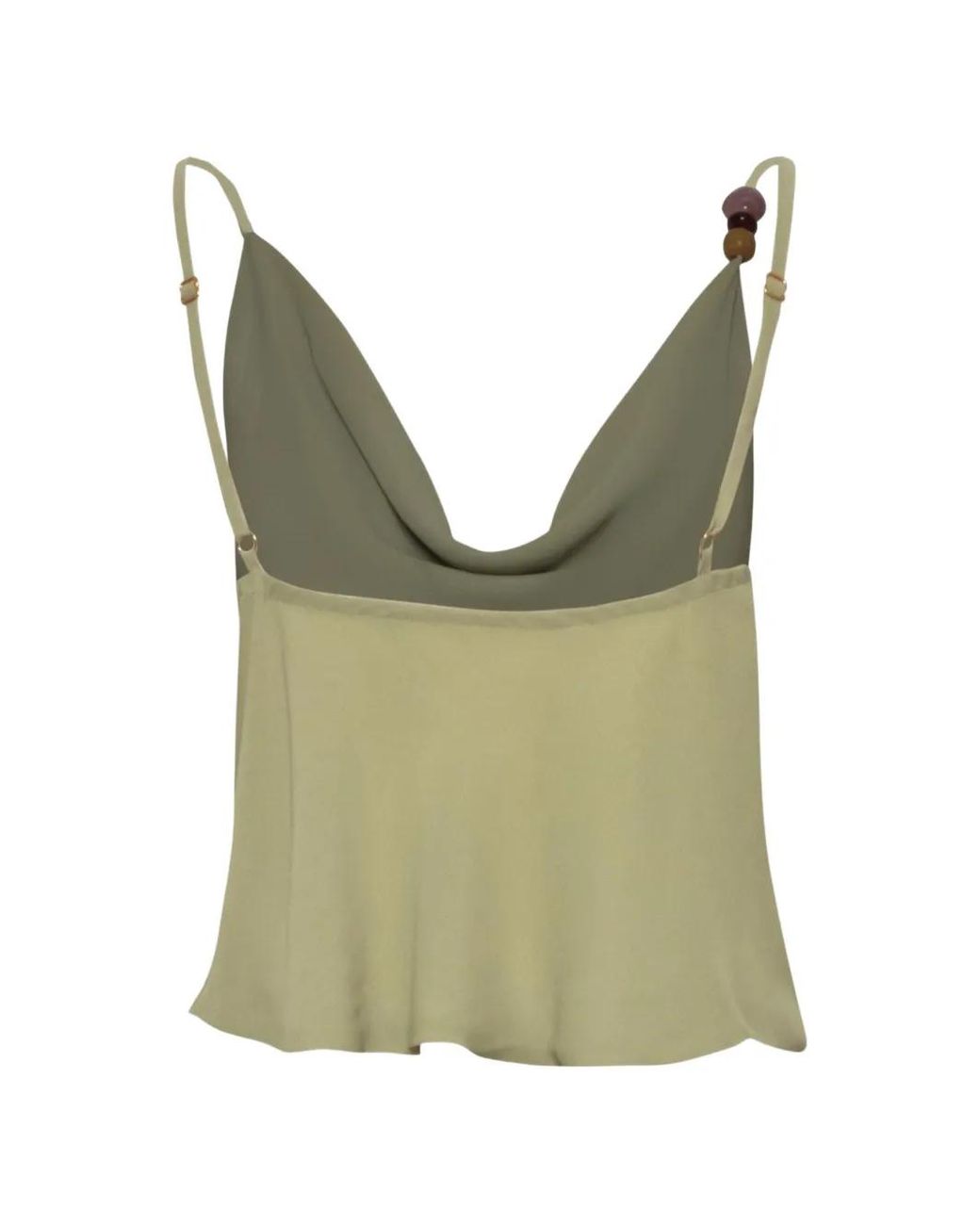 Baobab Green Carlota Stone-Embellished Top