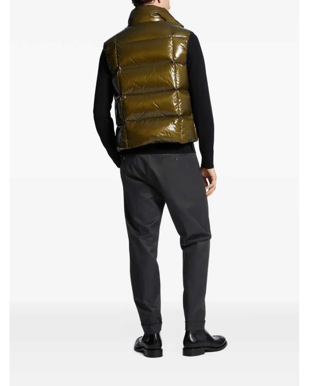 DSquared² Black One Pleat Cotton Trousers for men