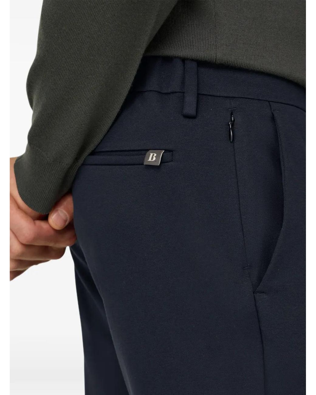 Boggi Blue City Trousers for men