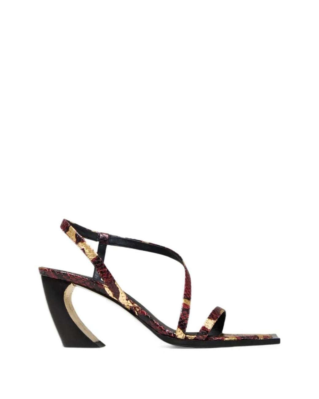VANDA NOVAK White Selena Leather Sandals