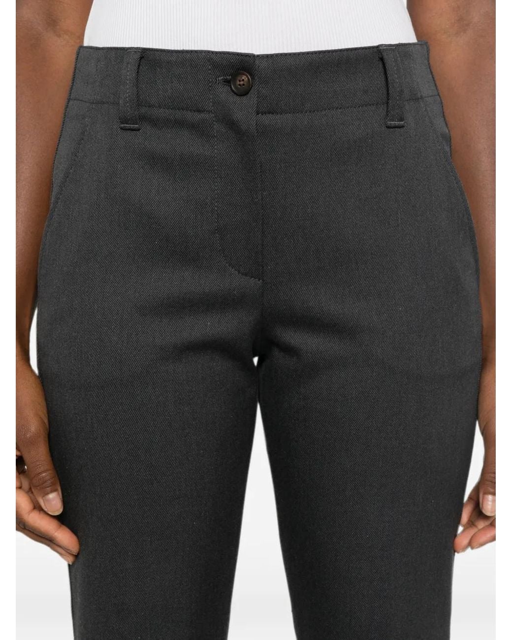 Brunello Cucinelli Flared Broek in het Gray