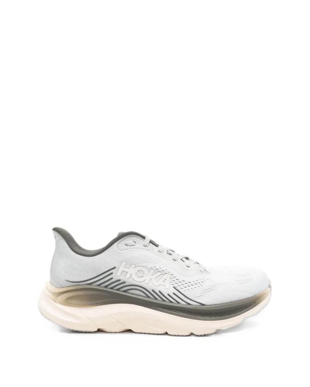 Hoka One One White Clifton 11 Sneakers for men