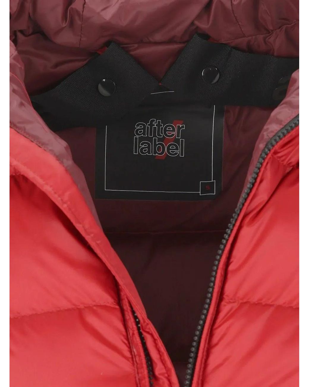 AFTER LABEL Red Doudoune Verbier À Capuche for men