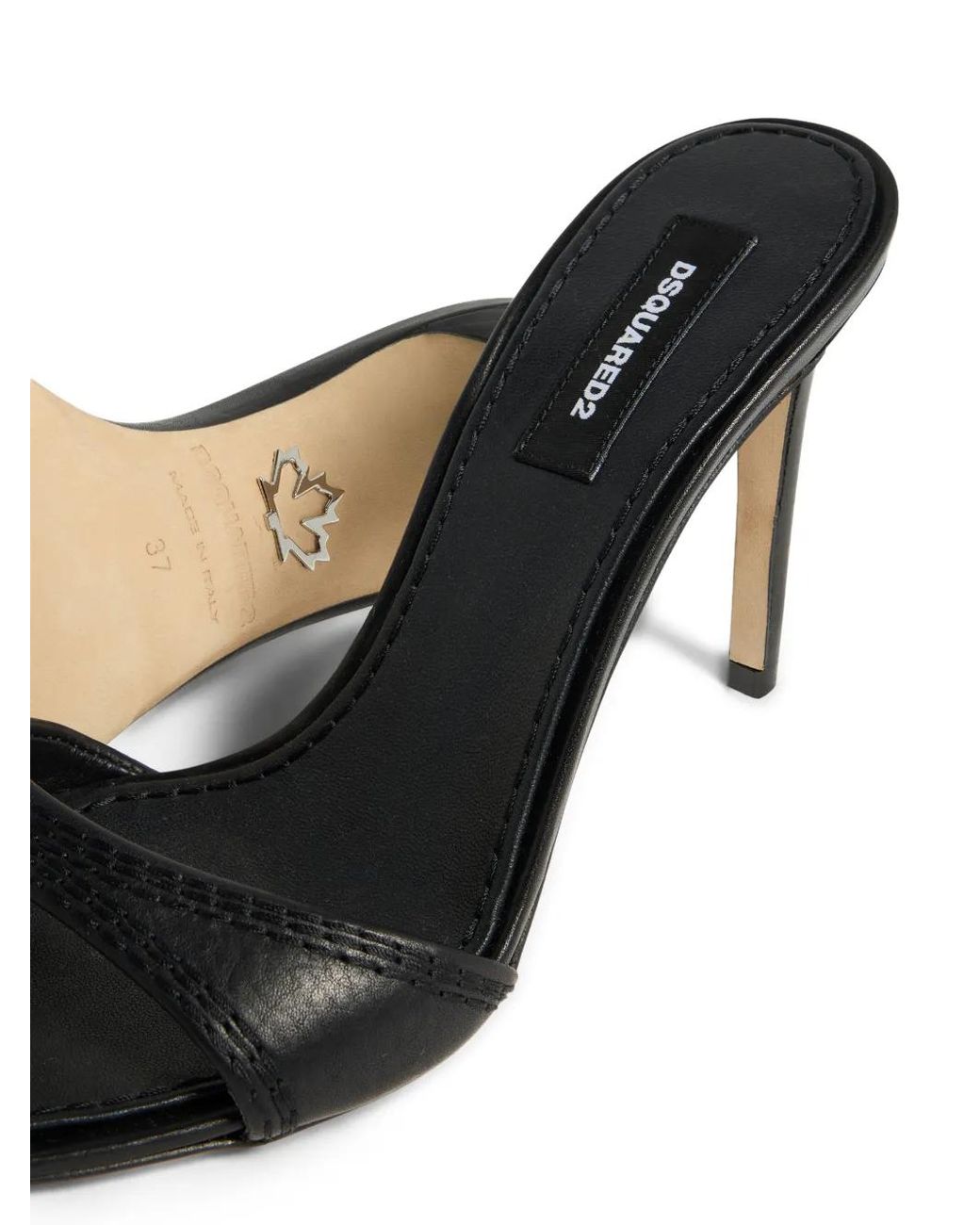 DSquared² Black Twin Mule Sandals