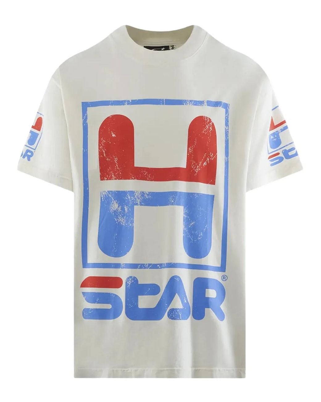 HELLSTAR White Hstar Graphic-Print T-Shirt for men
