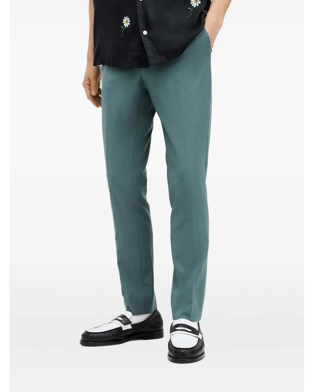AllSaints Blue Moad Trousers for men