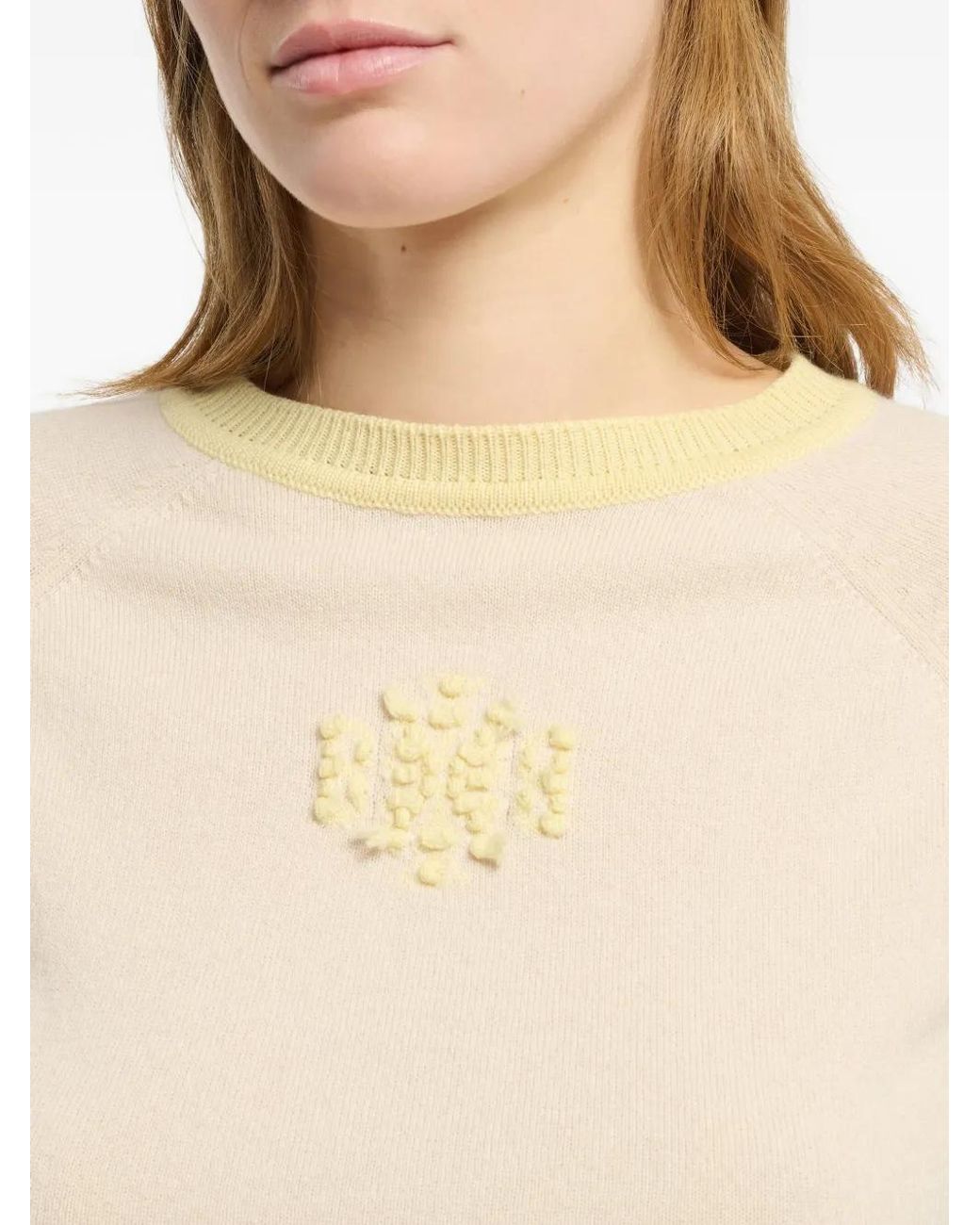 Barrie White Logo Cashmere T-Shirt