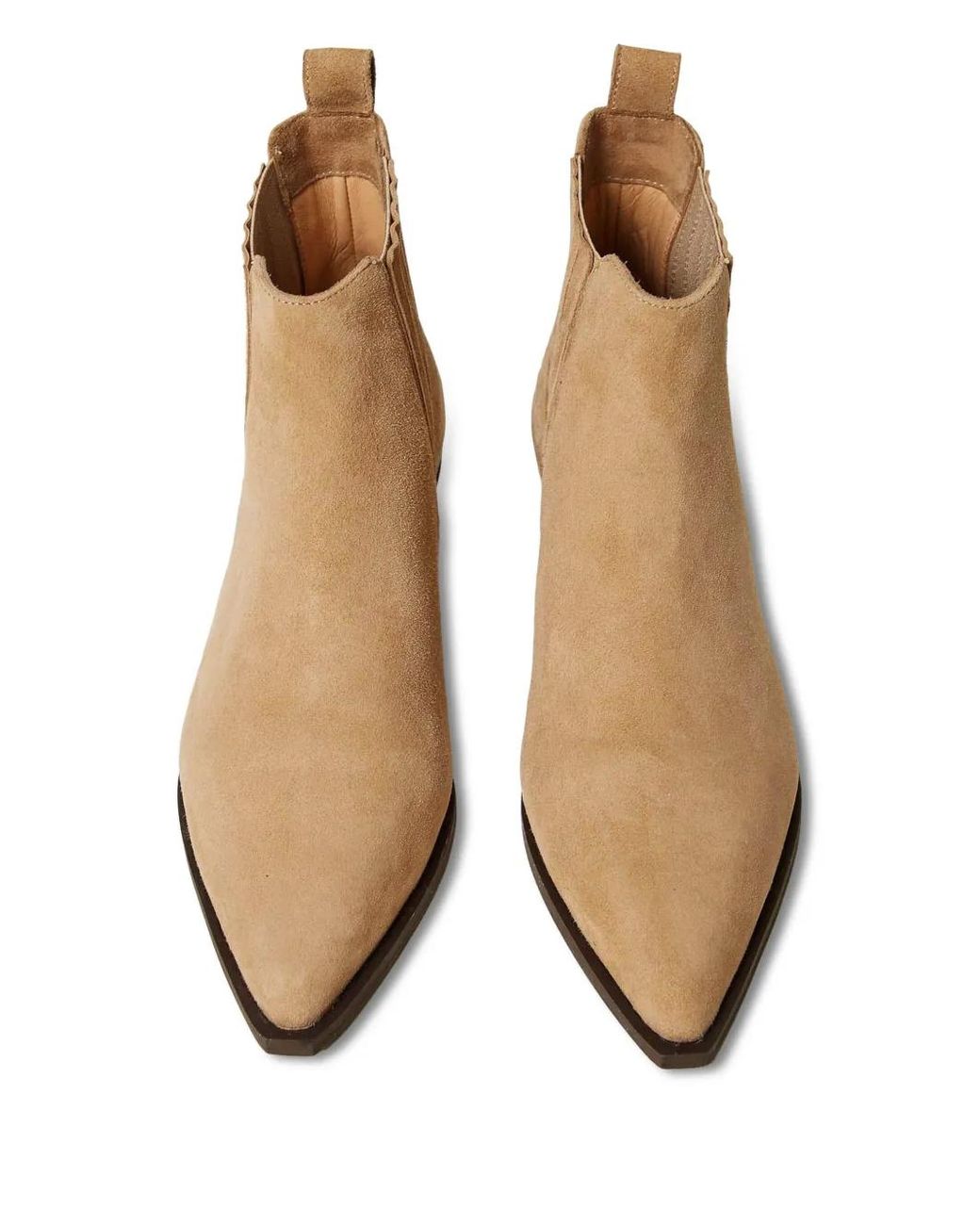 Twinset Natural 40Mm Suede Ankle Boots