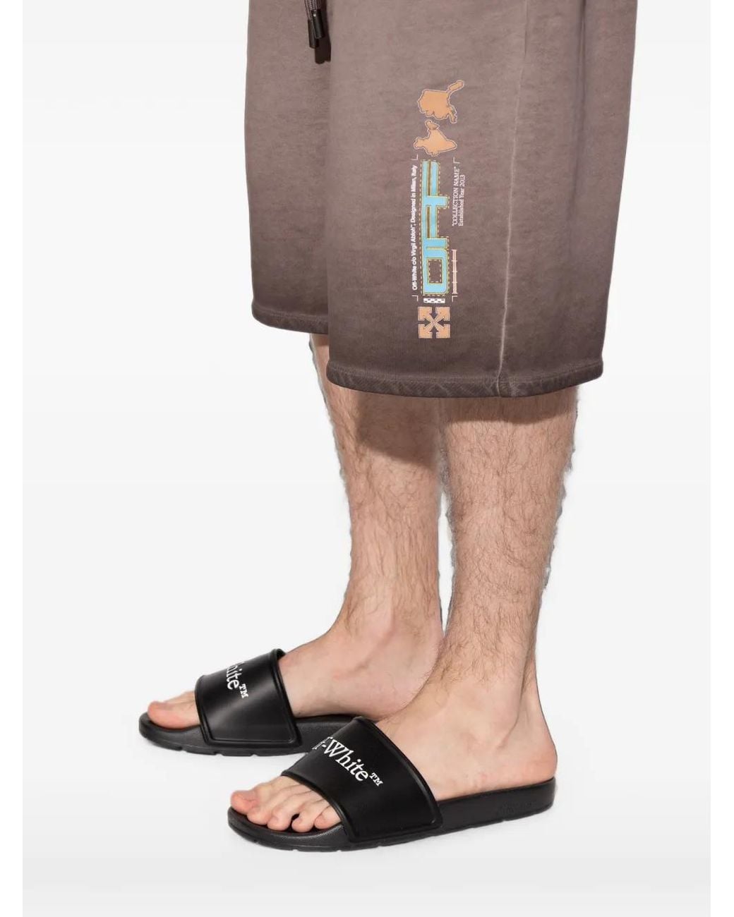 Off-White c/o Virgil Abloh White Bookish Slides for men