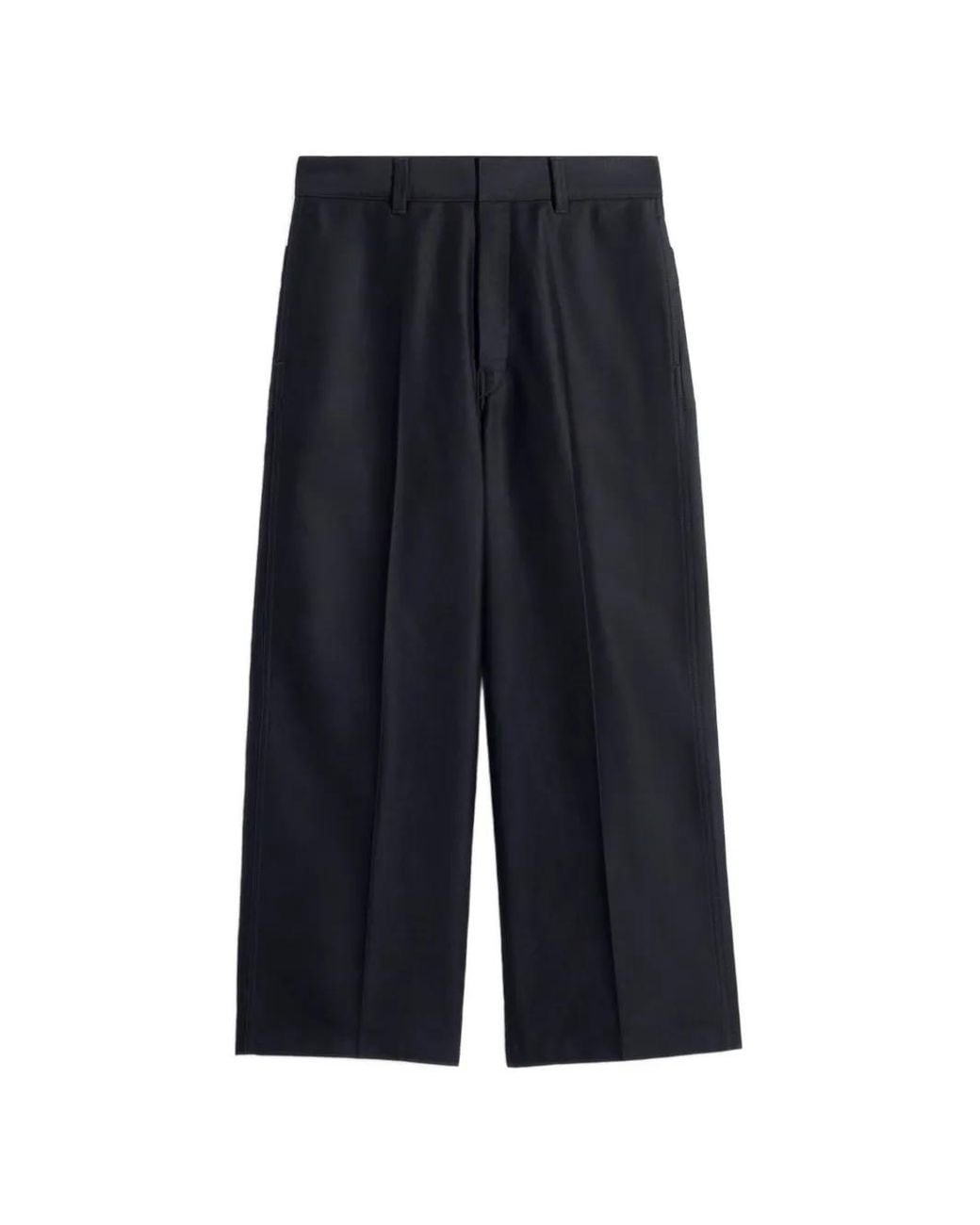 Lemaire Blue Button Pocket Trousers for men