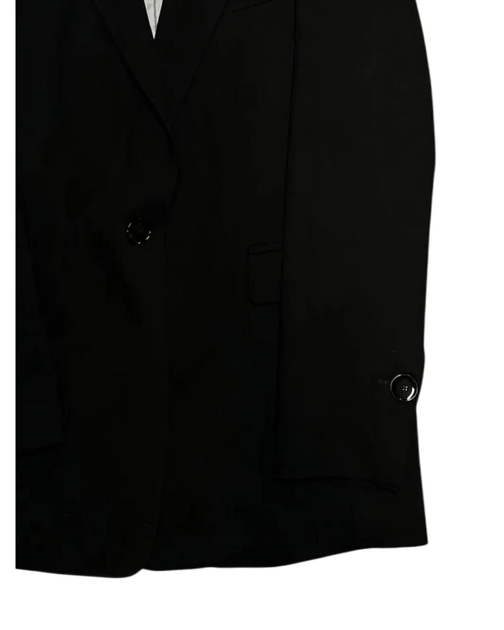 ..,merci Black Buttoned Jacket