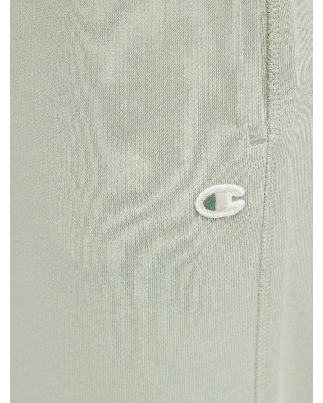 Champion Green Logo-Patch Track Pants