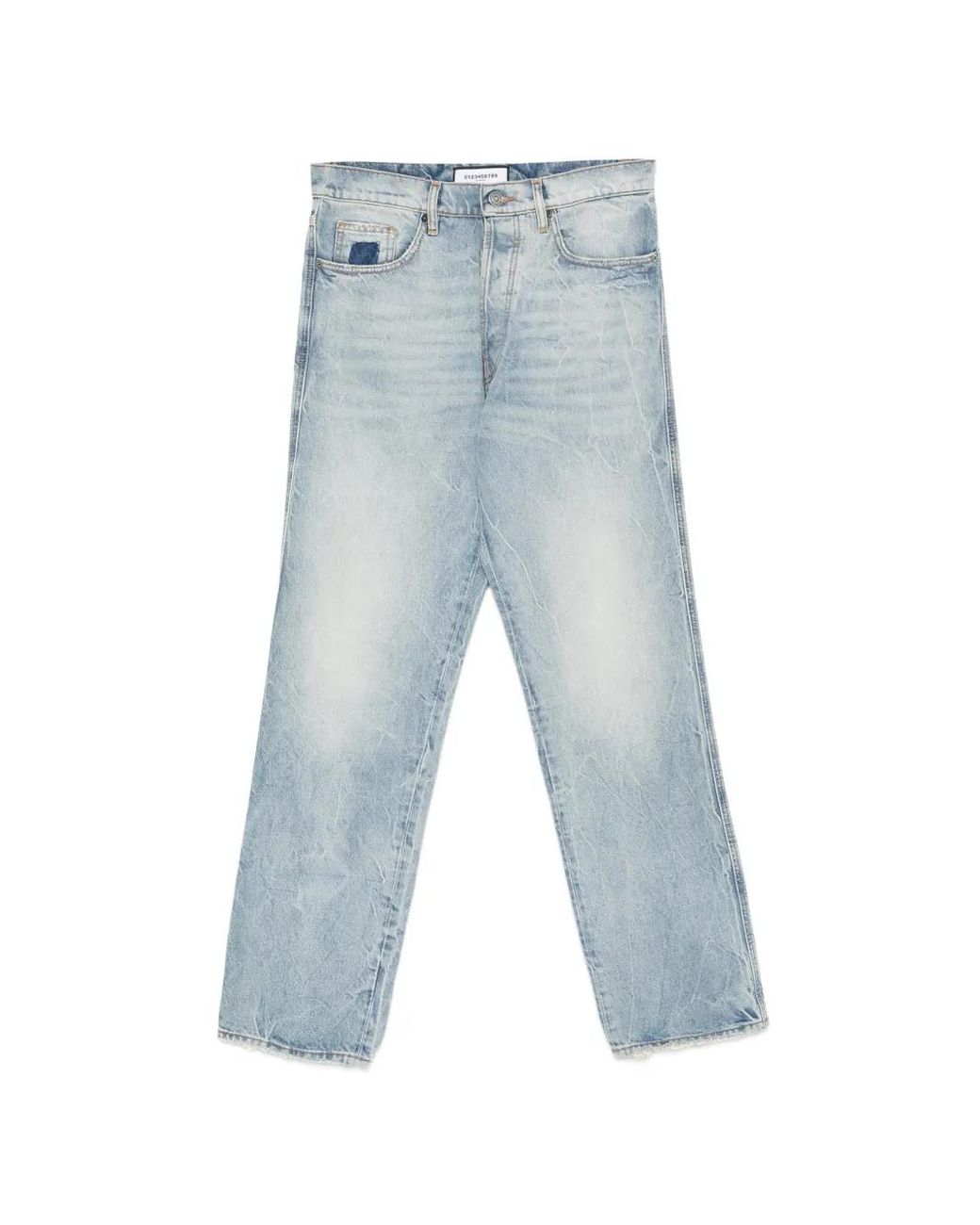 NUMERIS Blue Belt-Loops Jeans for men