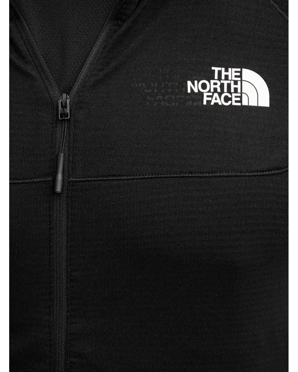 The North Face Black Logo-Print Zip-Up Sweatshirt for men