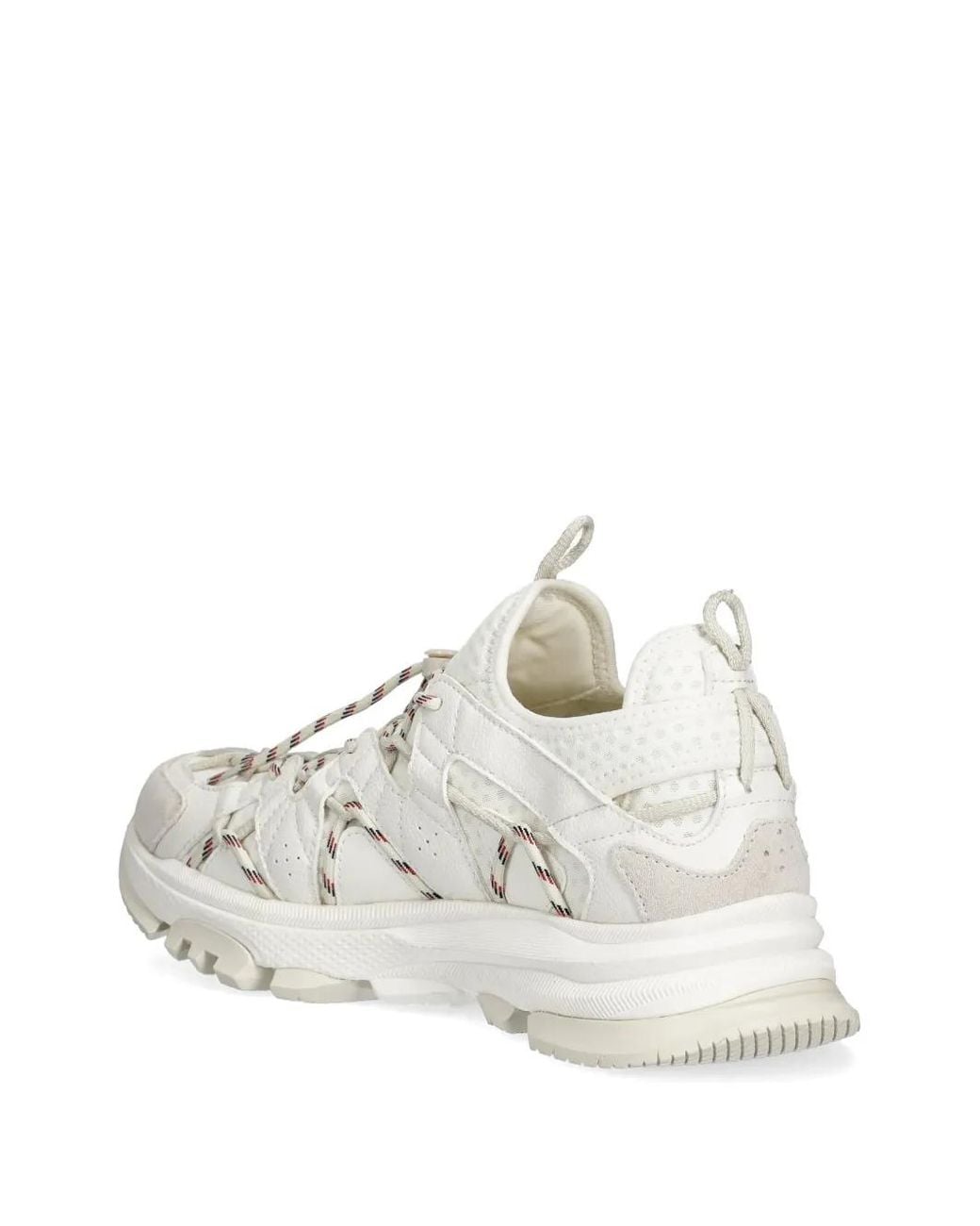 ARMANI EXCHANGE White Lace-Up Panelled Sneakers for men
