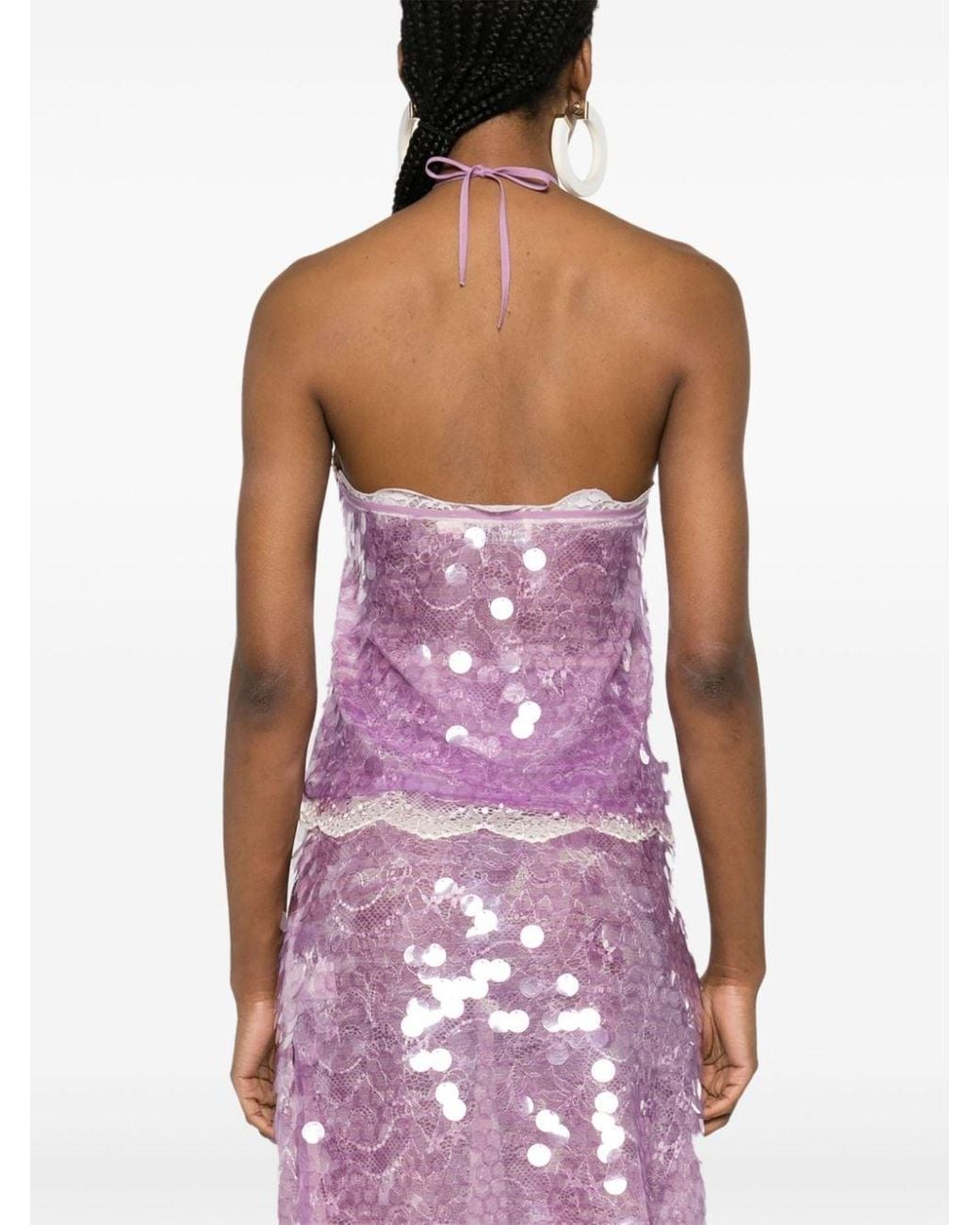 Siedres Negy Sequin-embellished Top in Pink | Lyst