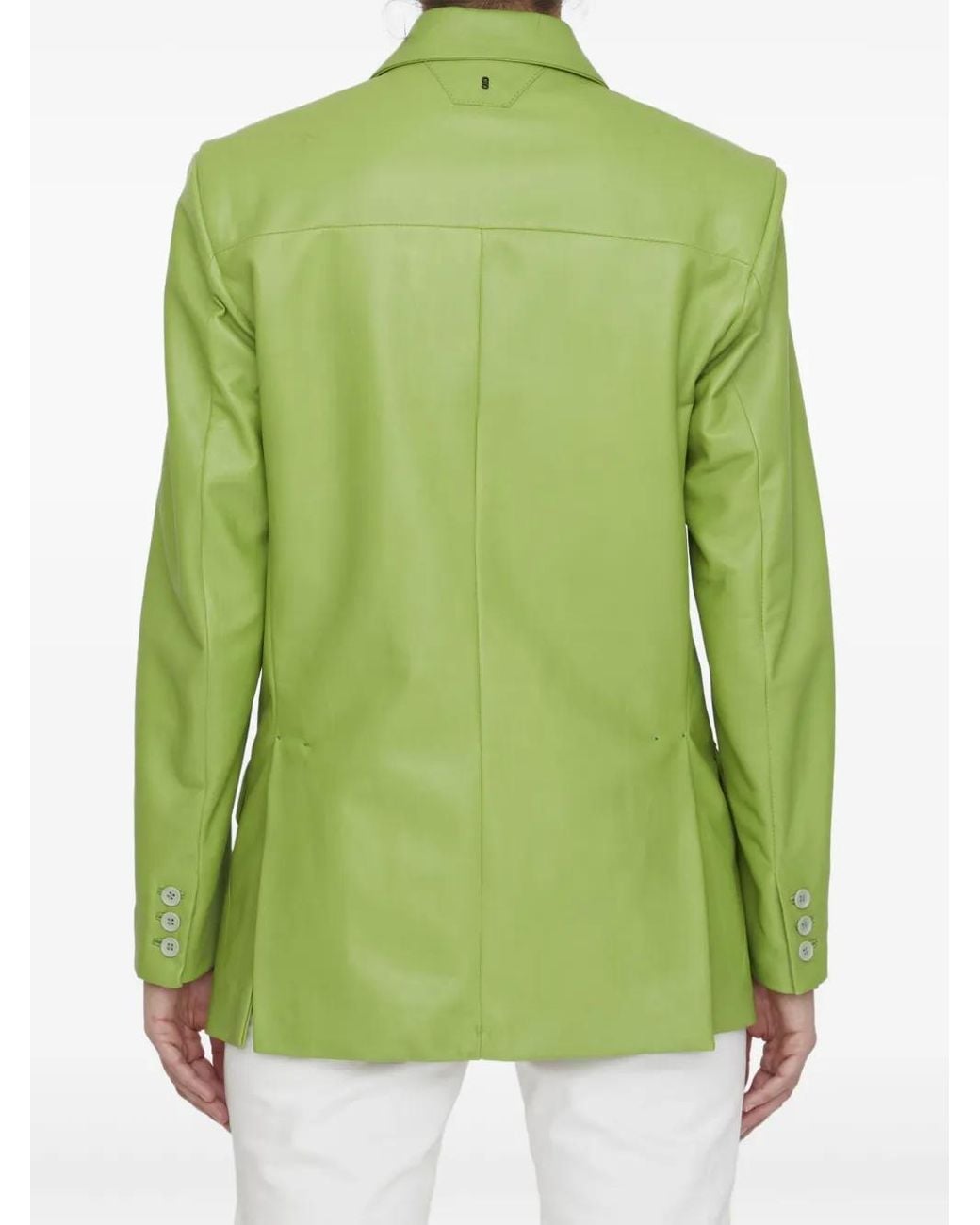 Salvatore Santoro Green Leather Blazer