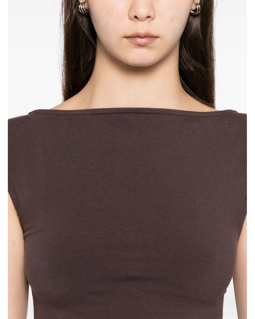 Reformation Brown Darra Top