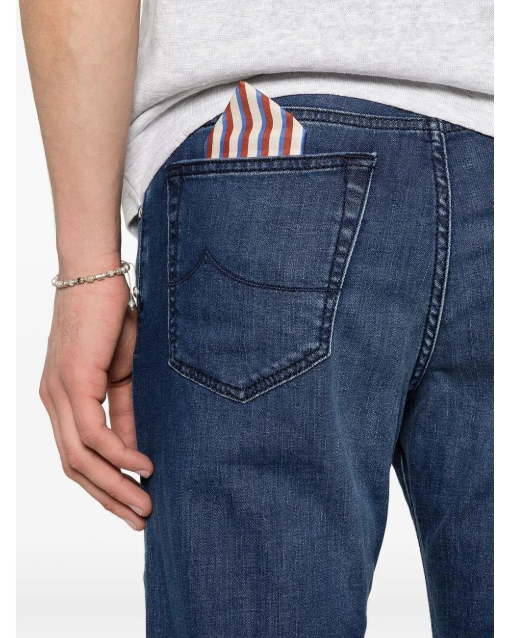 Jacob Cohen Blue Slim Fit Denim Jeans for men