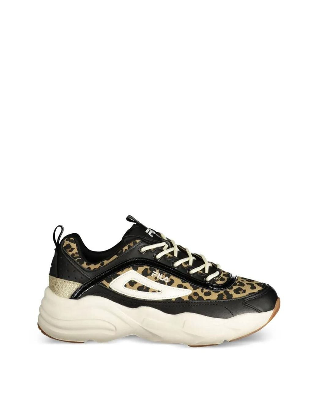 Fila Black Baskets À Imprimé Léopard