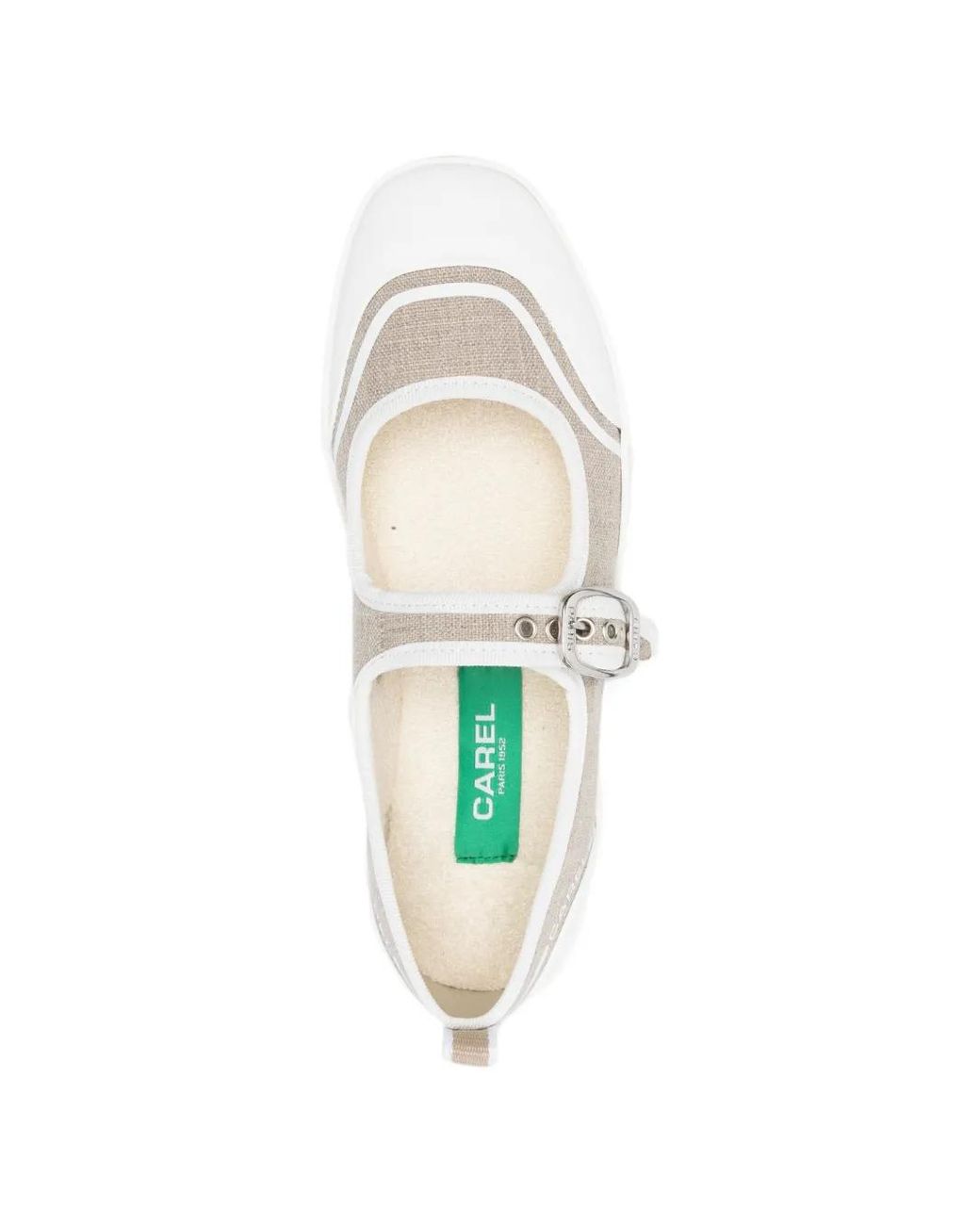 CAREL PARIS White Buckle Trainers