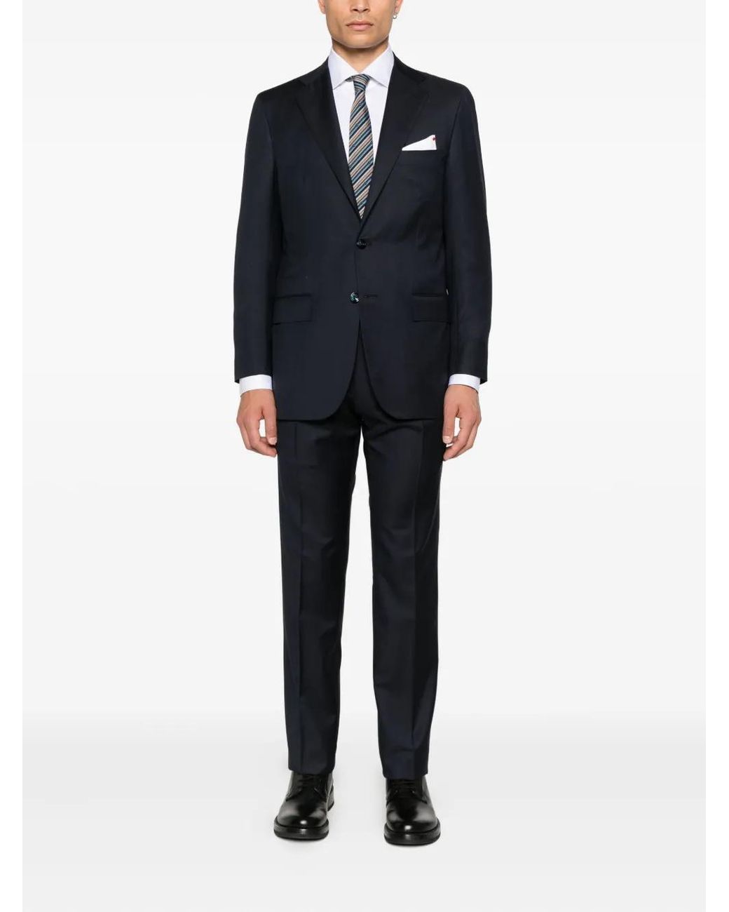 Kiton White Button-Down Shirt for men