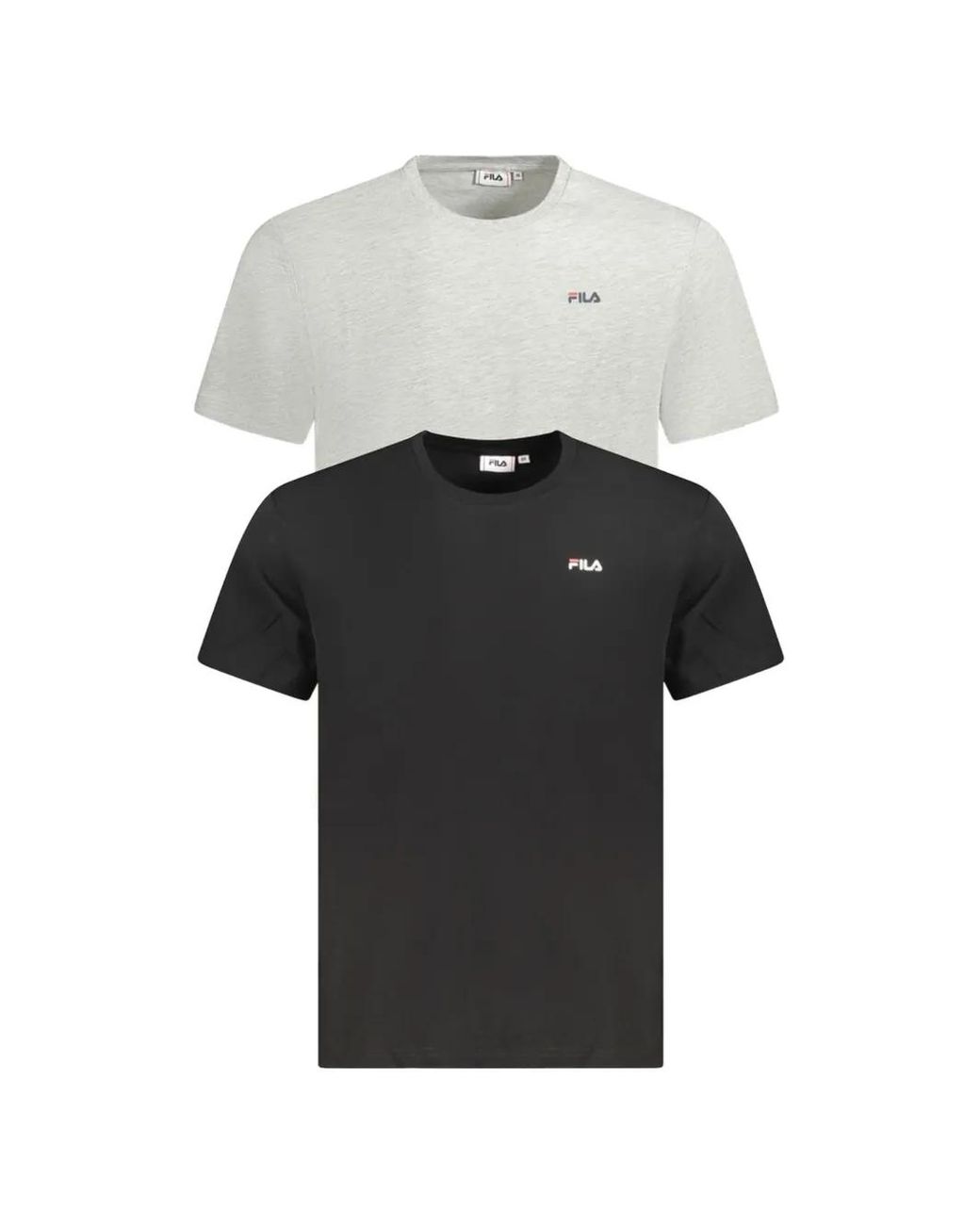 Fila White Logo-Detail T-Shirt (Pack Of Two) for men
