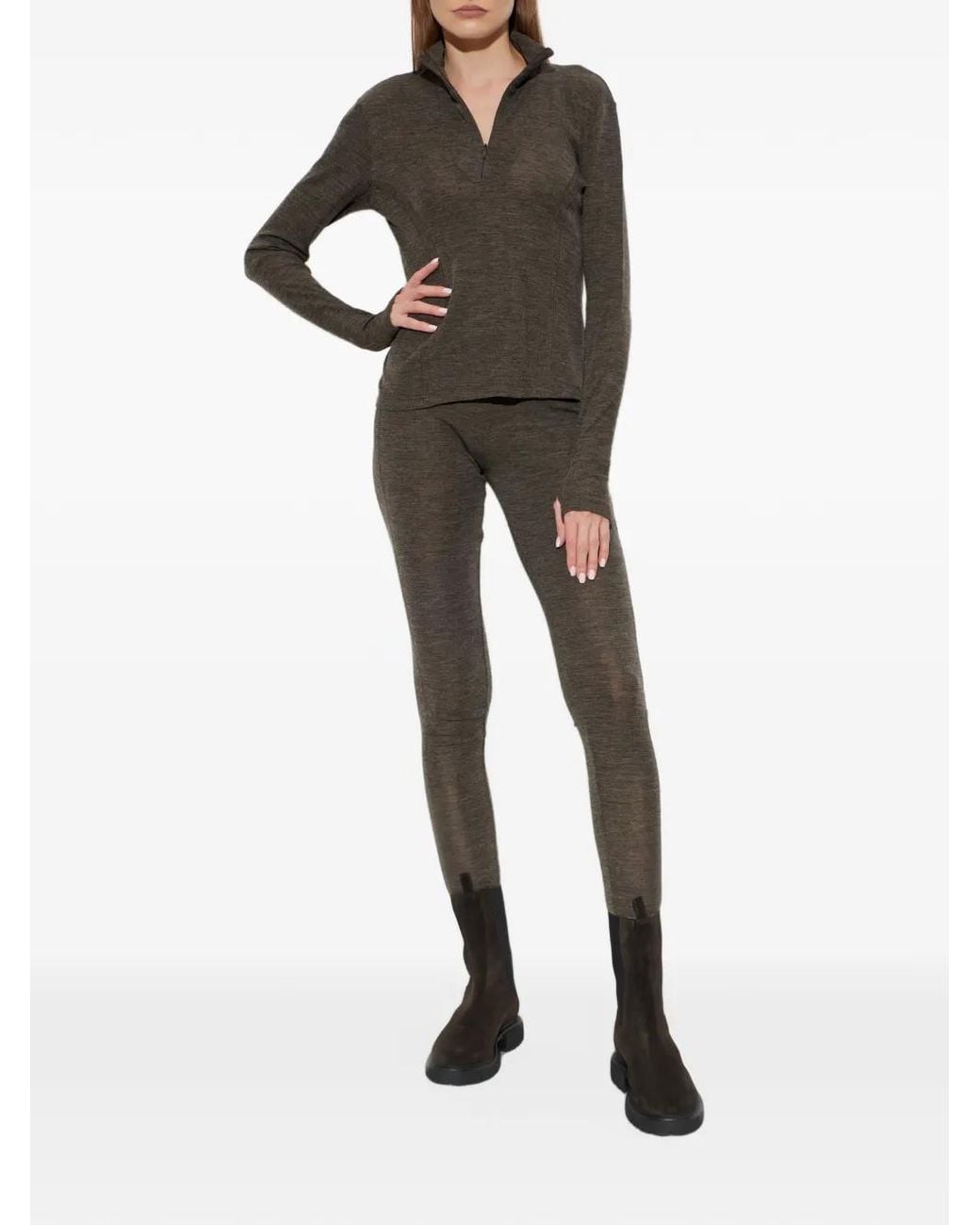 Rethinkit Studios Black Half-Zip Turtleneck Top