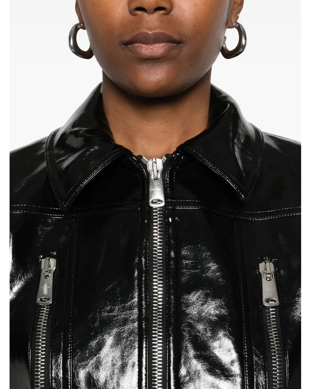 Coperni Black Zip-Front Jacket