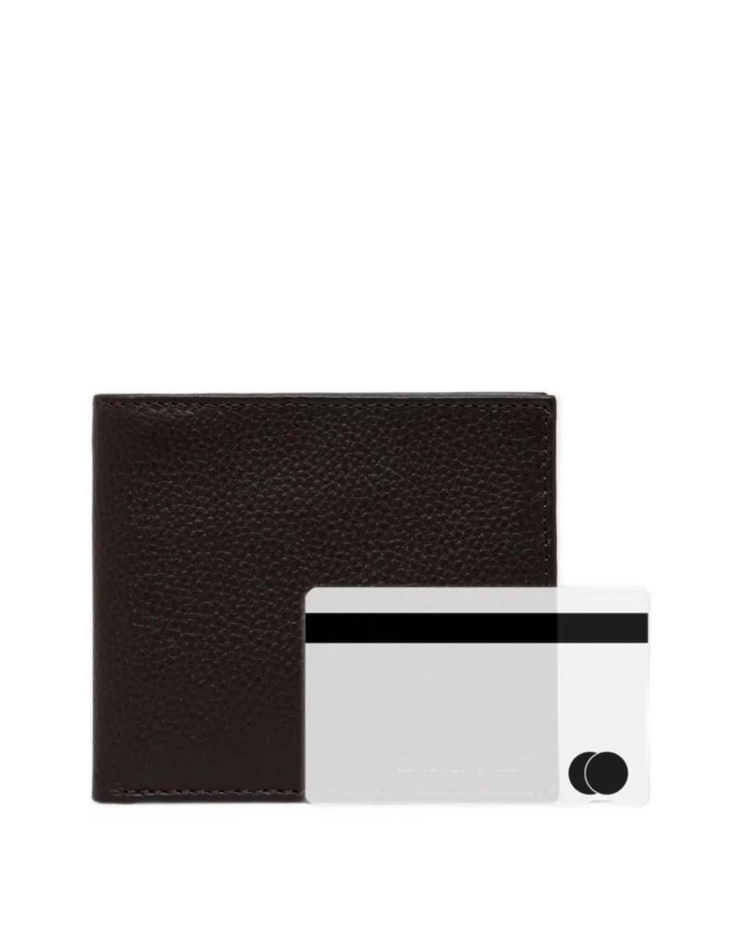 Barbour Black Portefeuille Pliant Amble En Cuir for men