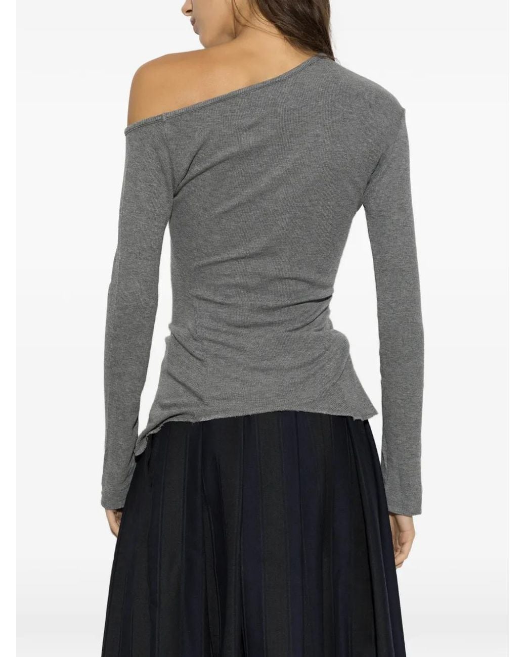 Vivienne Westwood Gray Orb-Embroidered Long-Sleeve T-Shirt