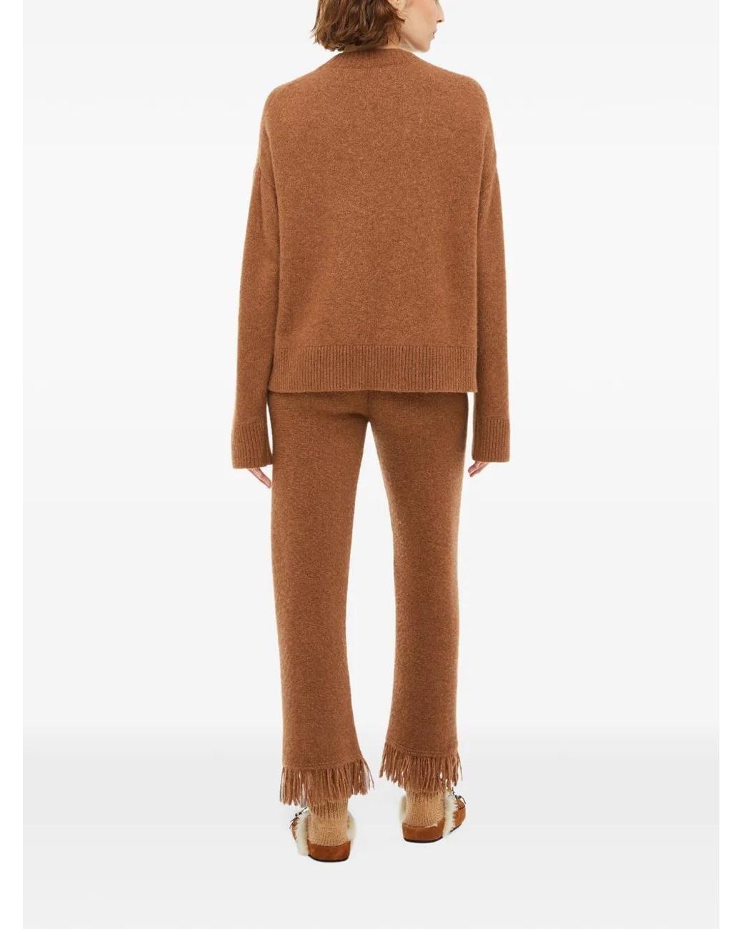 Alanui Brown Finest Crew-Neck Sweater