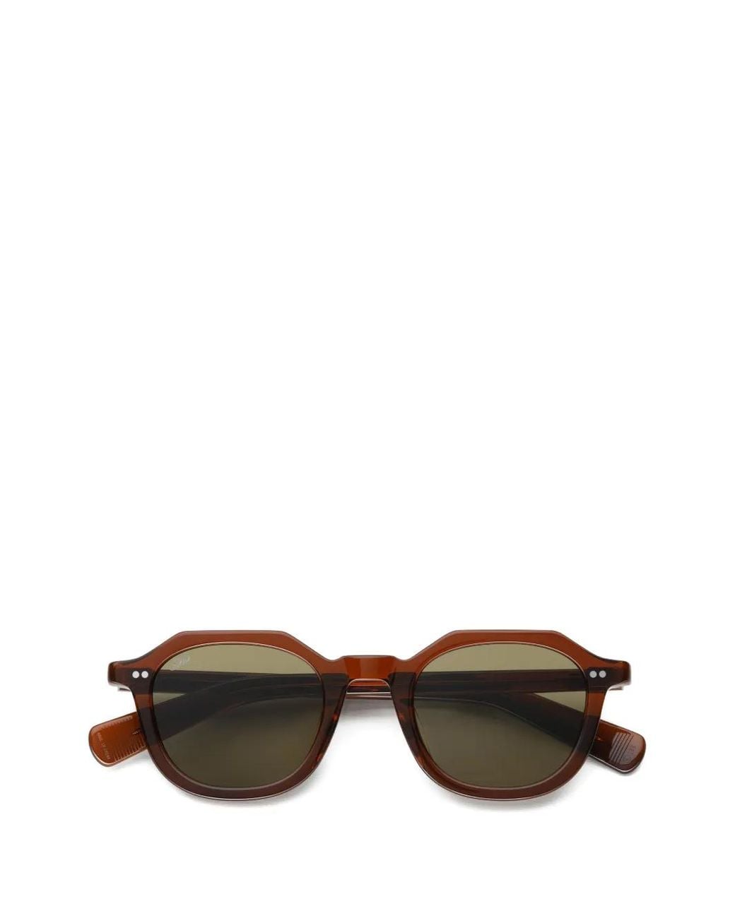 AKILA Brown Eira Geometric-Frame Sunglasses