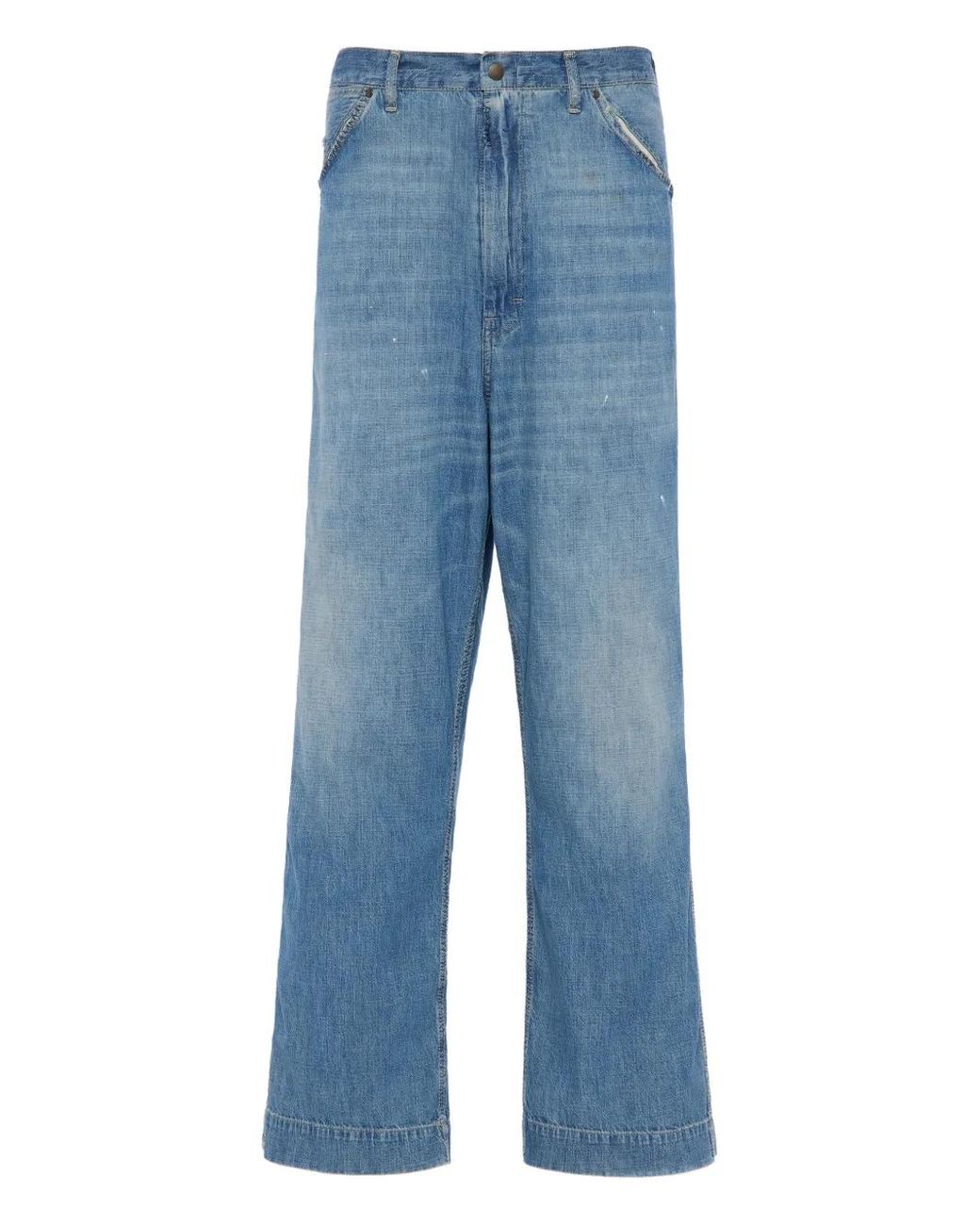 Maison Margiela Blue Wide-Leg Jeans for men