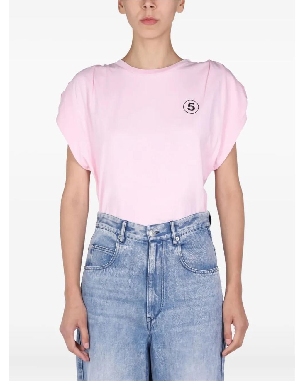 Department 5 Blue Hollywood Logo-Print T-Shirt