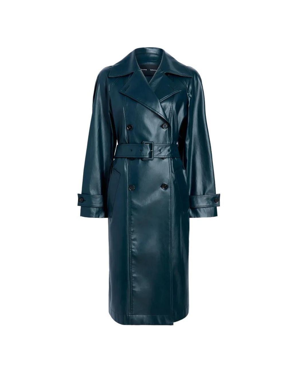 Proenza Schouler Blue Benedetta Belted Coat