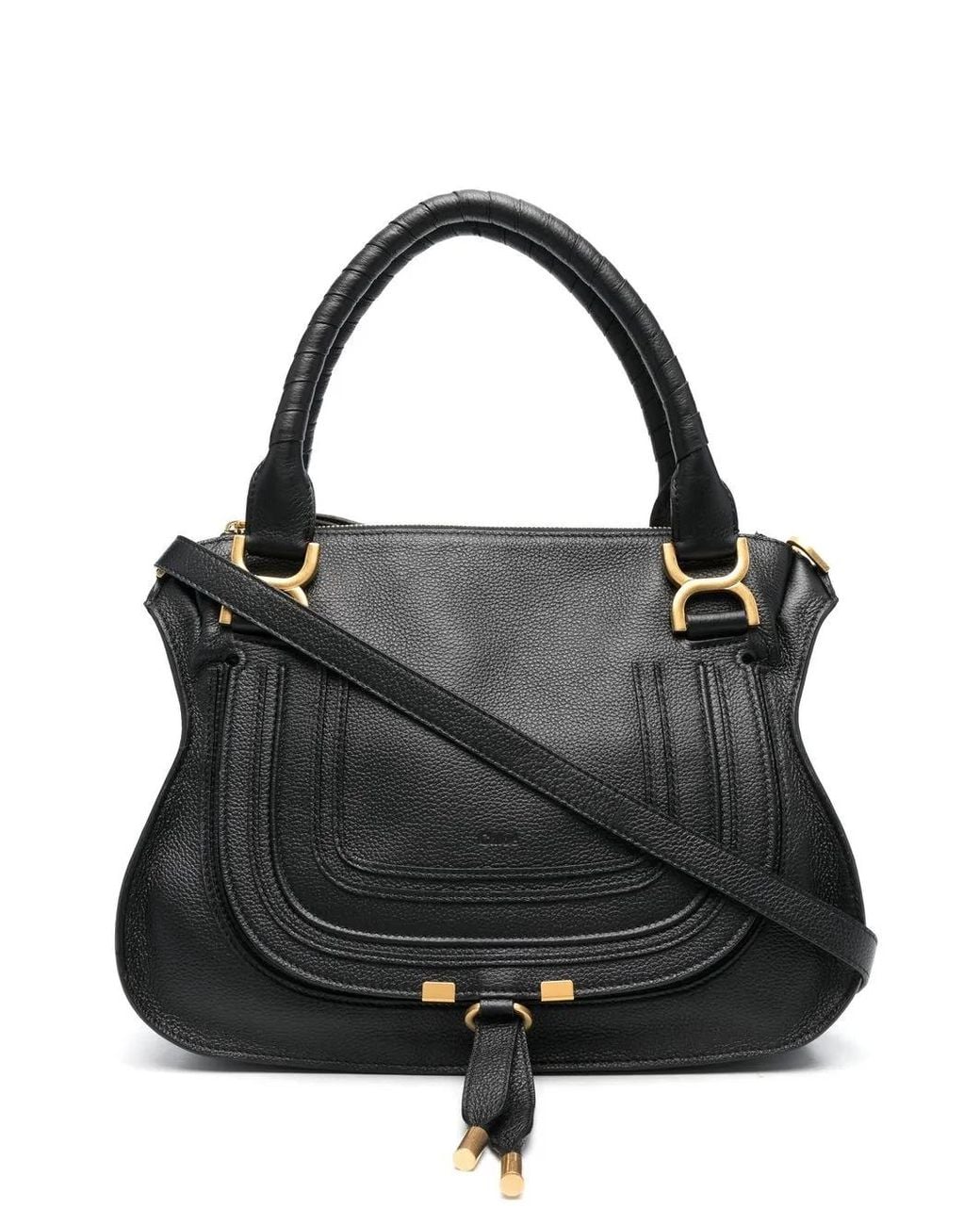 Chloé Black Marcie Midi Bag