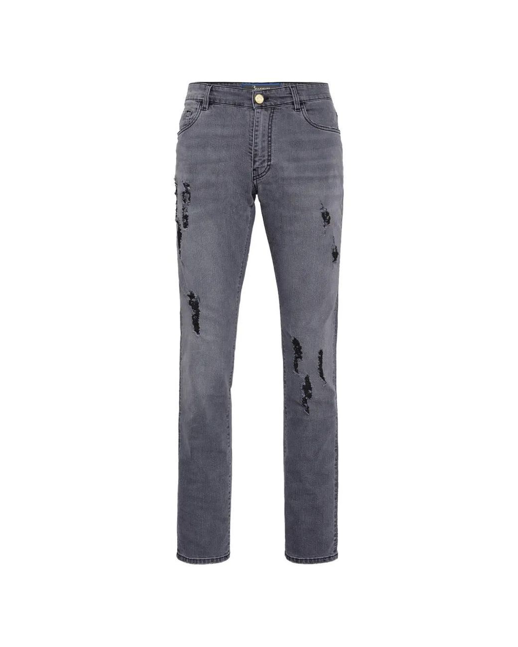 Billionaire Blue Jean Droit À Effet Usé for men