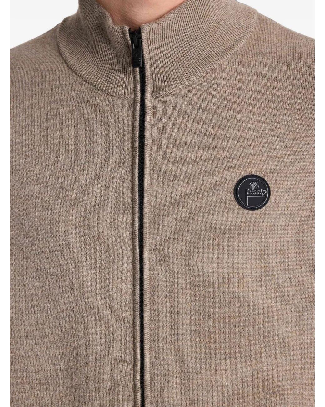 Fusalp Brown Mayeul Zip-Up Cardigan for men