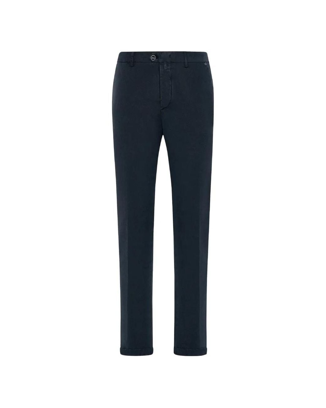 Kiton Blue Belt-Loop Regular Trousers for men