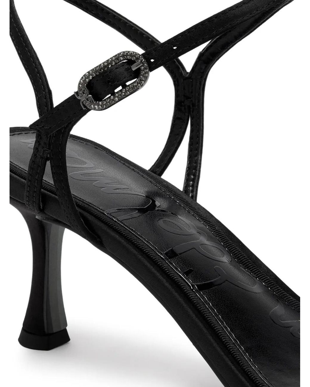 Sam Edelman Black Presley Glam Crystal-Embellished Sandals