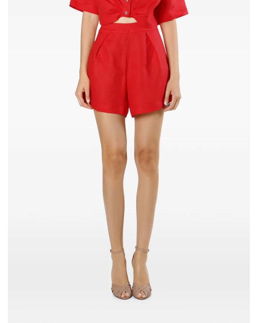 Mia Peculiar Tailored Linen Shorts